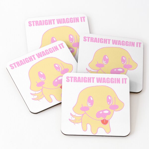 Item preview, [Dark Colors] Straight Waggin It Cute Dog  designed and sold by RozDrawzBiz.