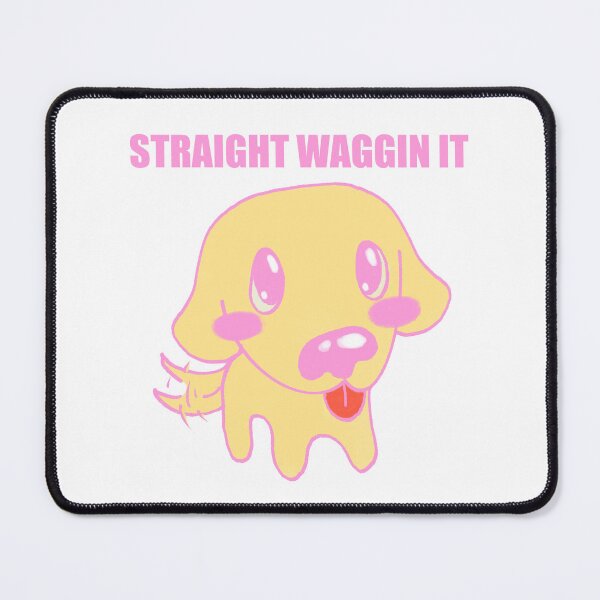 Item preview, [Dark Colors] Straight Waggin It Cute Dog  designed and sold by RozDrawzBiz.