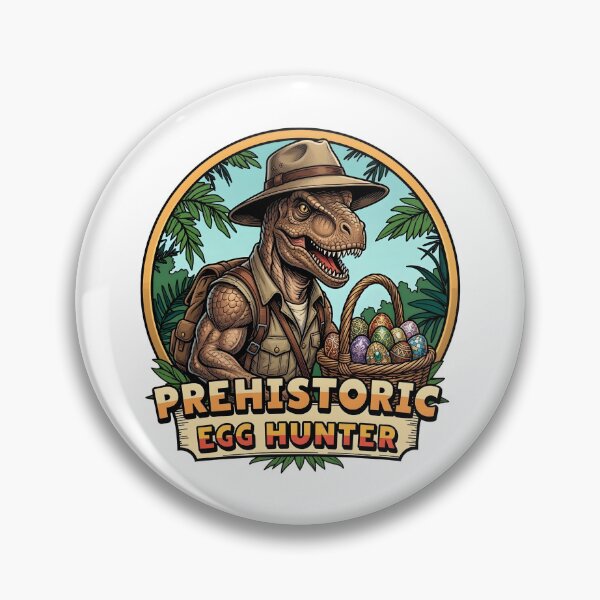 Item preview, Prehistoric Egg Hunter – Funny Easter T-Rex Explorer Design designed and sold by relso.