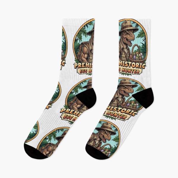 Item preview, Prehistoric Egg Hunter – Funny Easter T-Rex Explorer Design designed and sold by relso.