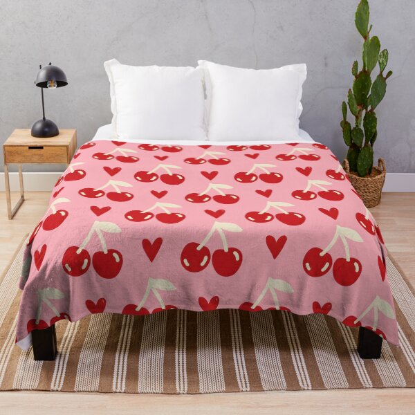 Item preview, Cherry Chic Seamless Pattern Kawaii Preppy Fruit Nursery Love Girly Valentine designed and sold by FRH Design ⭐⭐⭐⭐⭐.