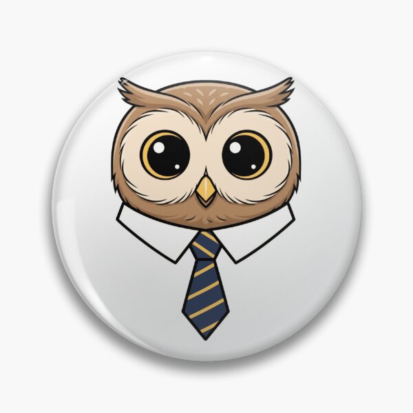 Item preview, Cute Owl Boss Wearing Striped Necktie designed and sold by k3rstman1.