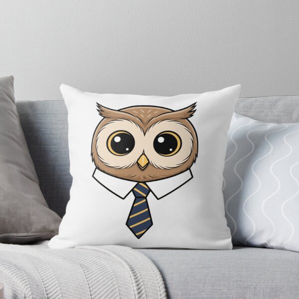 Item preview, Cute Owl Boss Wearing Striped Necktie designed and sold by k3rstman1.