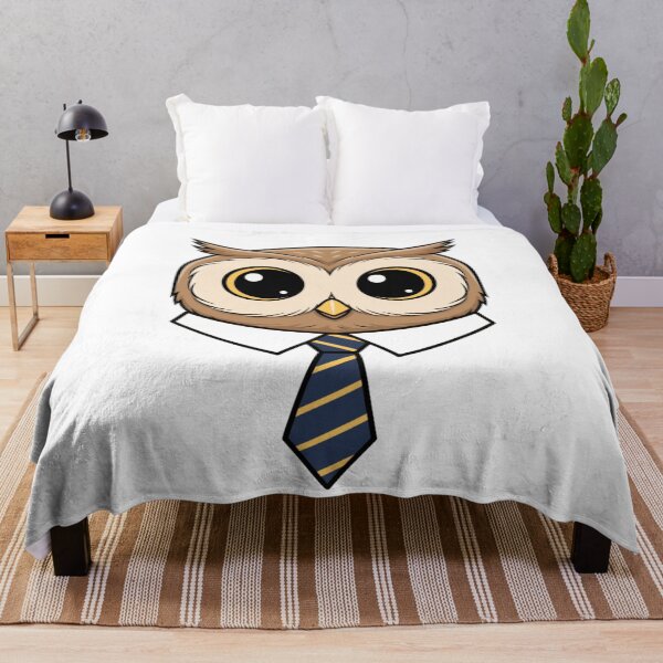 Item preview, Cute Owl Boss Wearing Striped Necktie designed and sold by k3rstman1.