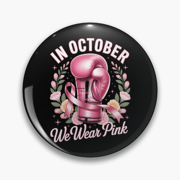 Item preview, In October We Wear Pink Breast Cancer Warrior Gloves Boxing designed and sold by EllenJast.