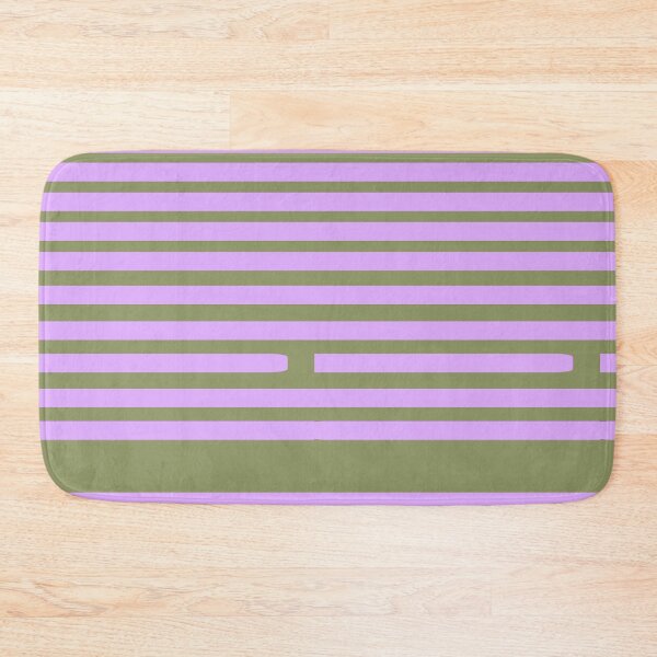 Item preview, minimal retro purple and olive stripes abstract designed and sold by Thetdesigns.