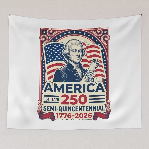 Item preview, America 250 Semi-Quincentennial 1776 2026 Thomas Jefferson designed and sold by RoyesButler.