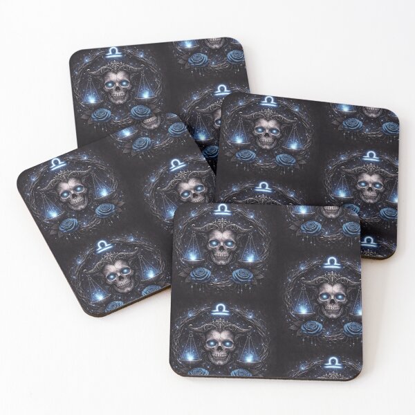 Item preview, Libra Gothic Skull Zodiac – Dark Astrology Balance Scales | Libra Horoscope Aesthetic designed and sold by Bonitivity Zodiacs.