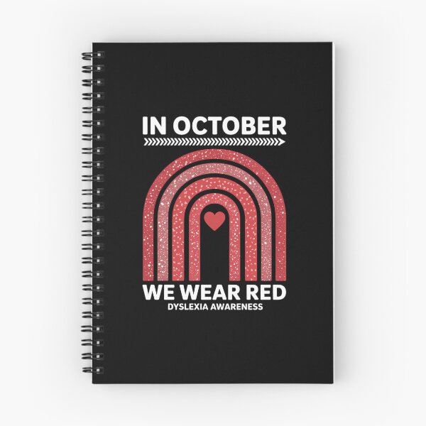 Item preview, in October We Wear Red Dyslexia Awareness Dyslexia designed and sold by EllenJast.