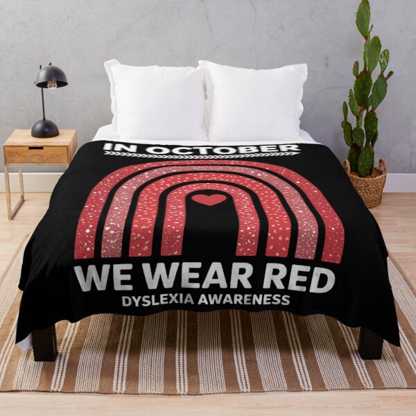 Item preview, in October We Wear Red Dyslexia Awareness Dyslexia designed and sold by EllenJast.