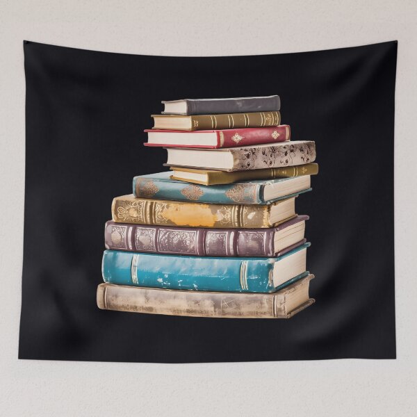 Item preview, Stack Of Vintage Antique Books Art designed and sold by vppmwwwf26.