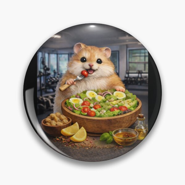 Item preview, Cute Hamster Eating Salad Sticker designed and sold by jgvisualarts.