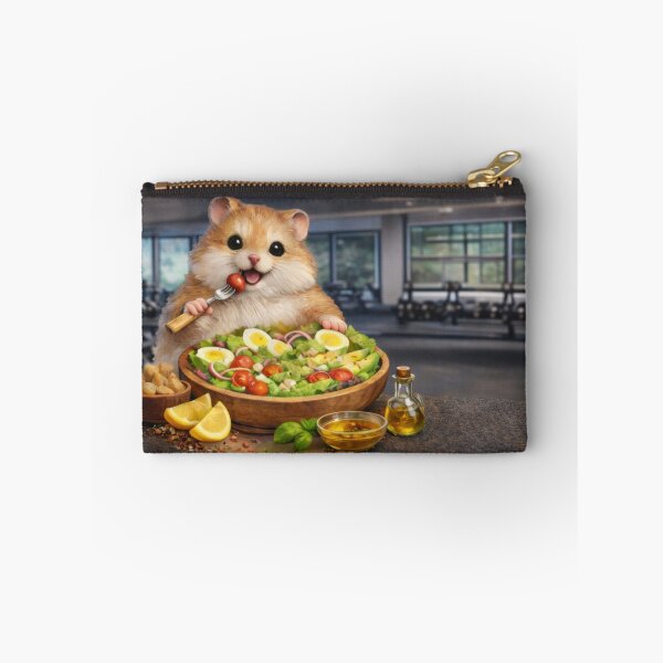 Item preview, Cute Hamster Eating Salad Sticker designed and sold by jgvisualarts.