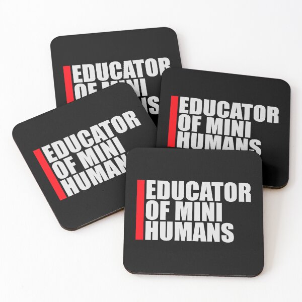 Item preview, Educator Of Mini Humans Funny Teacher Quote Logo designed and sold by shirt-o-mat.