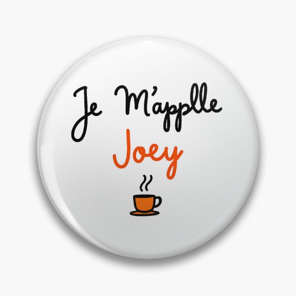Item preview, Je M’applle Joey – FRIENDS Inspired Joey & Phoebe Coffeehouse Gag | Funny French Quote Sticker & Tee designed and sold by Nene's design.