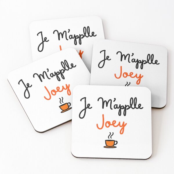 Item preview, Je M’applle Joey – FRIENDS Inspired Joey & Phoebe Coffeehouse Gag | Funny French Quote Sticker & Tee designed and sold by Nene's design.