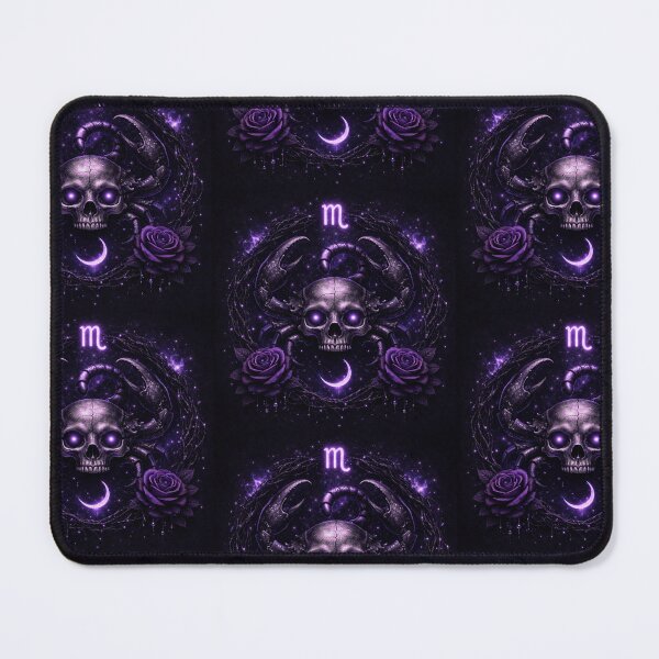 Item preview, Scorpio Gothic Skull Zodiac – Dark Purple Astrology Scorpion | Scorpio Horoscope Aesthetic designed and sold by Bonitivity Zodiacs.