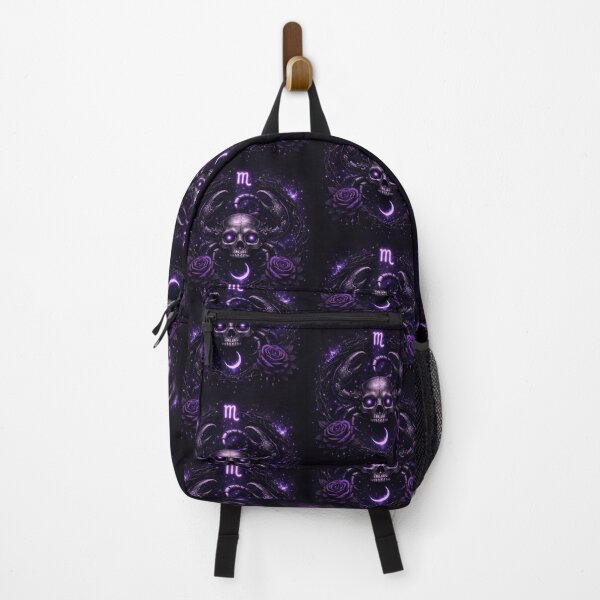 Item preview, Scorpio Gothic Skull Zodiac – Dark Purple Astrology Scorpion | Scorpio Horoscope Aesthetic designed and sold by Bonitivity Zodiacs.