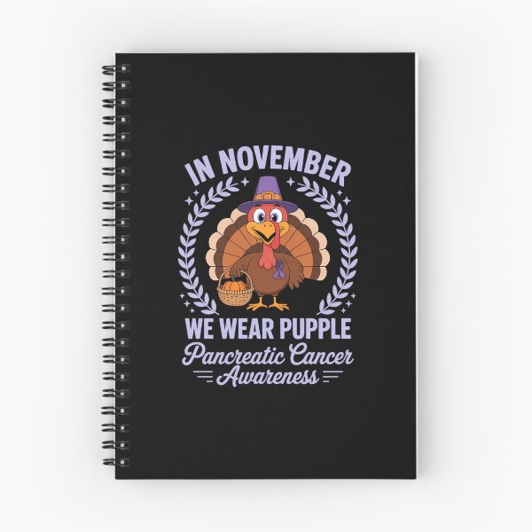 Item preview, In November We Wear Purple Turkey Pancreatic Cancer designed and sold by EllenJast.