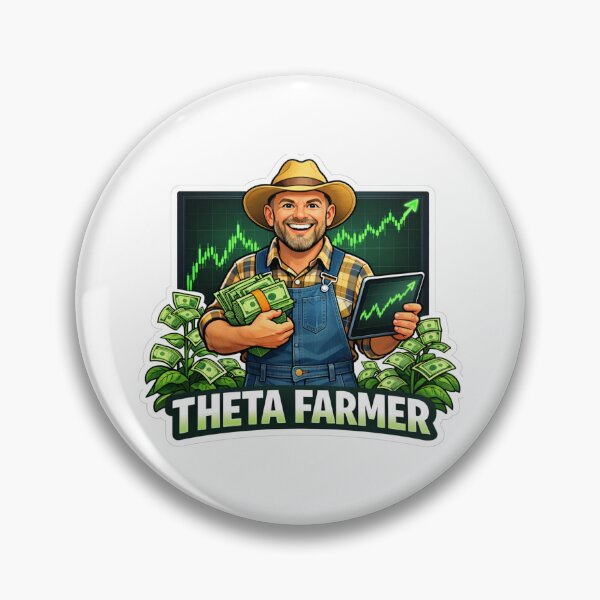 Item preview, Theta Farmer – Options Trading Premium Seller | Theta Gang Investor Meme designed and sold by VolatilityEdge.