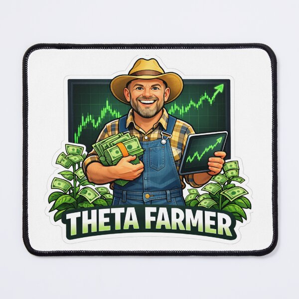 Item preview, Theta Farmer – Options Trading Premium Seller | Theta Gang Investor Meme designed and sold by VolatilityEdge.