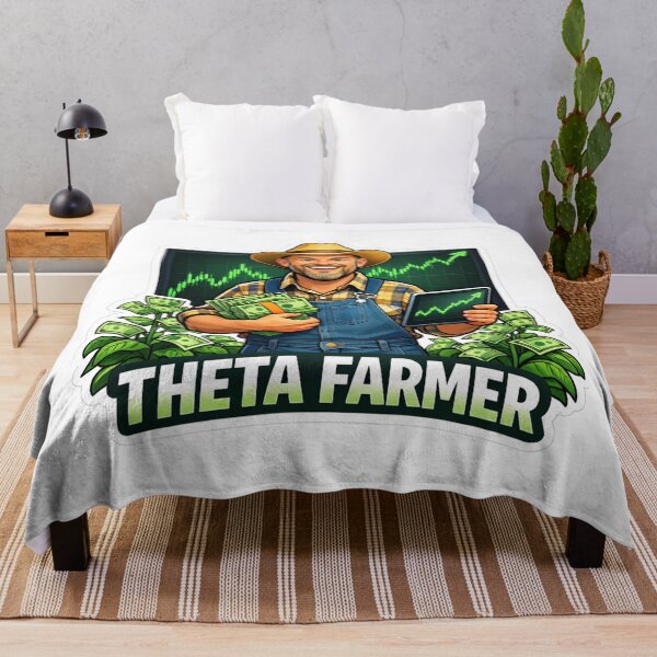 Item preview, Theta Farmer – Options Trading Premium Seller | Theta Gang Investor Meme designed and sold by VolatilityEdge.