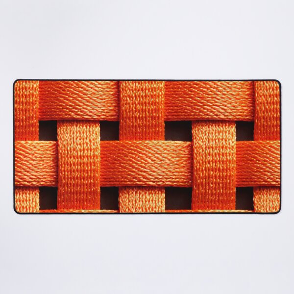 Item preview, Vibrant Orange Woven Texture Pattern designed and sold by Kaleidoscope Print.
