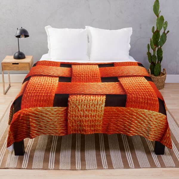 Item preview, Vibrant Orange Woven Texture Pattern designed and sold by Kaleidoscope Print.