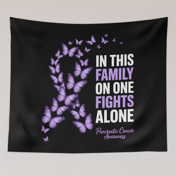 Item preview, In this family no ones fight alone Pancreatic cancer Awarene designed and sold by EllenJast.