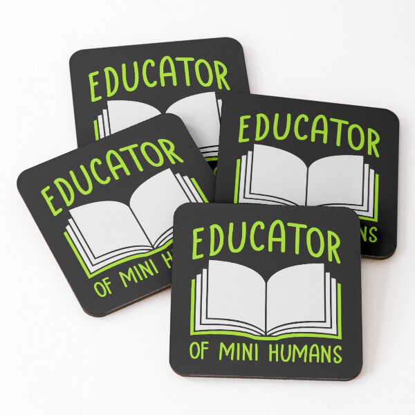 Item preview, Educator Of Mini Humans Funny Teacher Quote Logo designed and sold by shirt-o-mat.