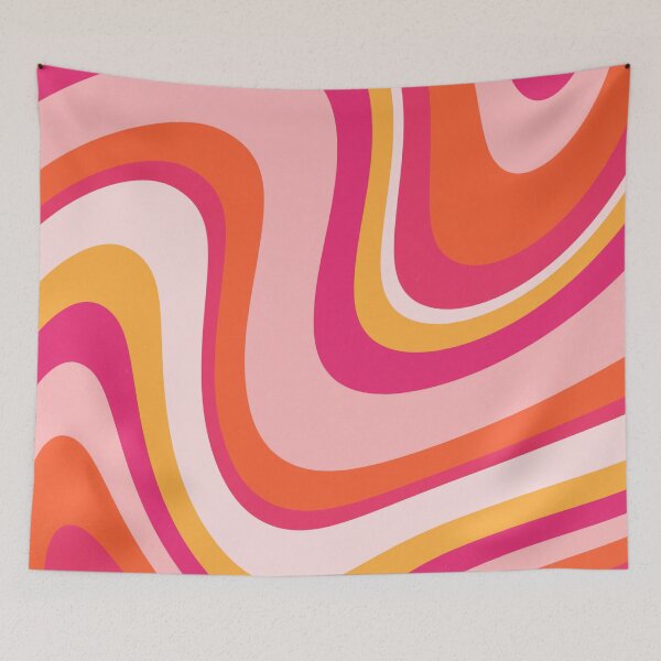 Item preview, Groovy 70s Sunset Wave Pattern designed and sold by trajeado14.