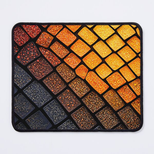 Item preview, Fiery Geometric Mosaic Abstract Pattern designed and sold by Kaleidoscope Print.