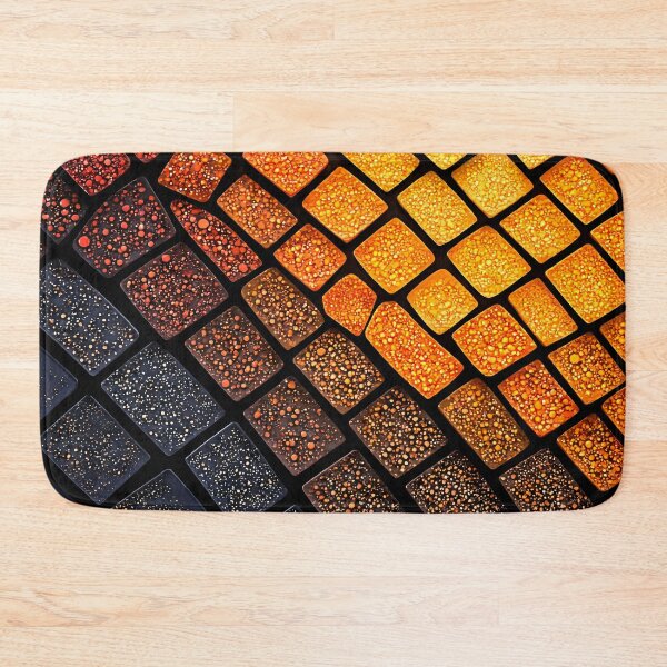 Item preview, Fiery Geometric Mosaic Abstract Pattern designed and sold by Kaleidoscope Print.