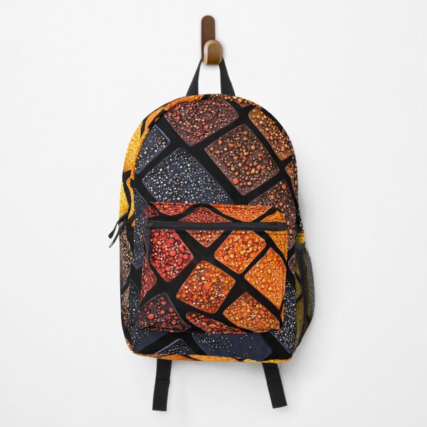 Item preview, Fiery Geometric Mosaic Abstract Pattern designed and sold by Kaleidoscope Print.