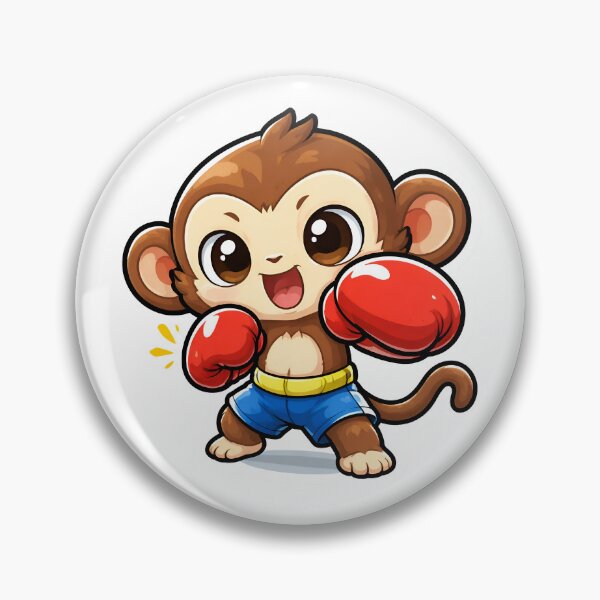 Artikelvorschau, Punch Monkey – Niedlicher Cartoon-Boxer – Lustiges Kampfaffen-Tierdesign entworfen und verkauft von HobsS.