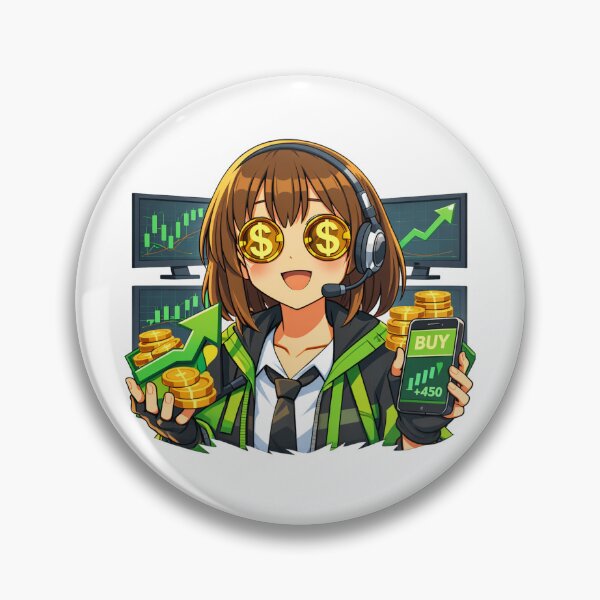 Item preview, VolatilityEdge Trader Mascot – Bull Market Anime Stock Trader designed and sold by VolatilityEdge.