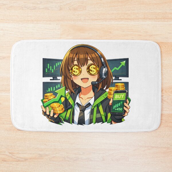 Item preview, VolatilityEdge Trader Mascot – Bull Market Anime Stock Trader designed and sold by VolatilityEdge.
