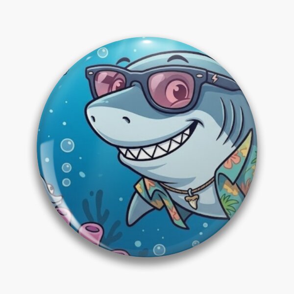 Item preview, Smart shark wearing goggle  designed and sold by DoneAndDusted.