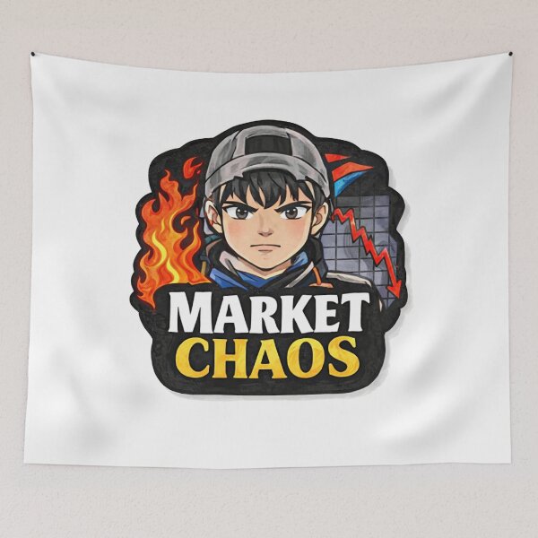 Item preview, Market Chaos Anime Trader – Stock Market Crash Meme designed and sold by VolatilityEdge.