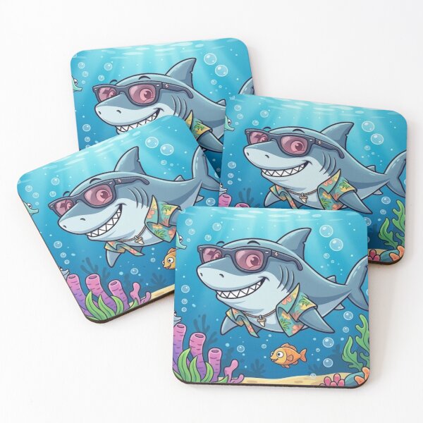Item preview, Smart shark wearing goggle  designed and sold by DoneAndDusted.