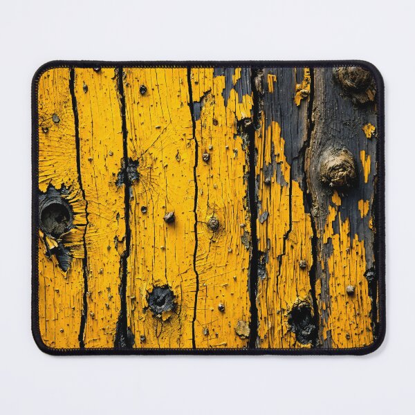 Item preview, Rustic Yellow Peeling Paint Wood Texture designed and sold by Kaleidoscope Print.
