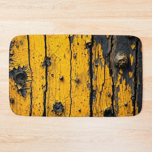 Item preview, Rustic Yellow Peeling Paint Wood Texture designed and sold by Kaleidoscope Print.