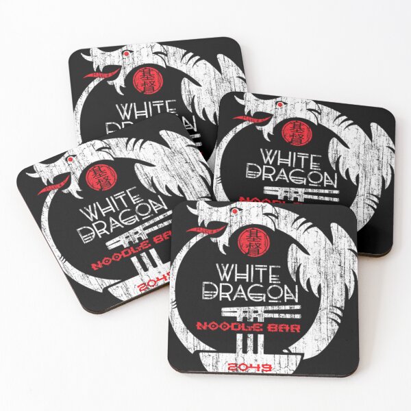 Item preview, White Dragonnoodle Bar 2049 Logo designed and sold by VilmaWebe.