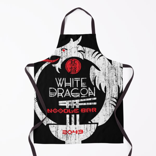 Item preview, White Dragonnoodle Bar 2049 Logo designed and sold by VilmaWebe.