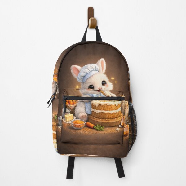 Item preview, Cute Bunny Baker Carrot Cake Sticker designed and sold by jgvisualarts.