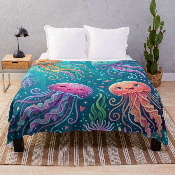 Item preview, Cute jelly fishes underwater designed and sold by DoneAndDusted.