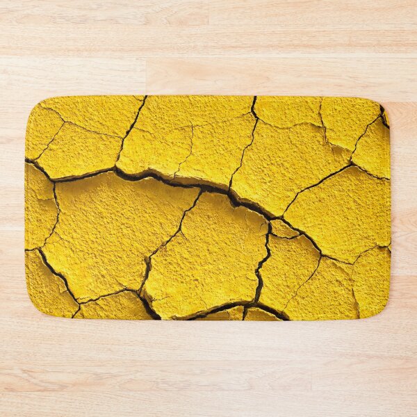 Item preview, Bold Yellow Cracked Wall Texture designed and sold by Kaleidoscope Print.