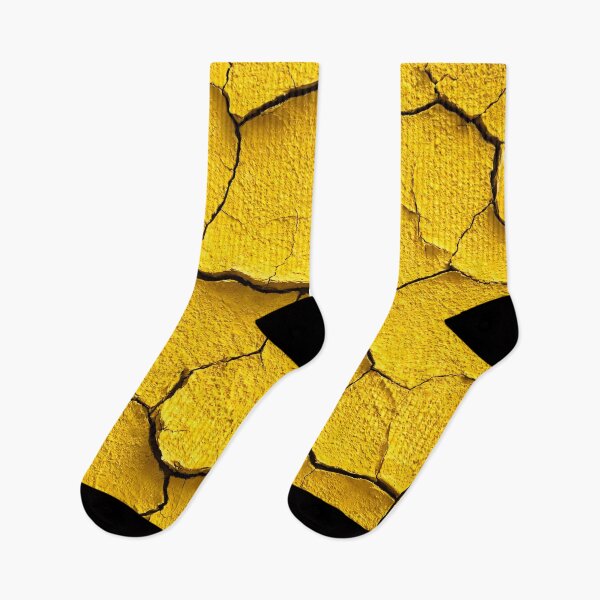 Item preview, Bold Yellow Cracked Wall Texture designed and sold by Kaleidoscope Print.