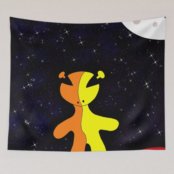 Item preview, Cute Alien Standing on a Planet – Whimsical Space Illustration designed and sold by Aunty Riah Studios.