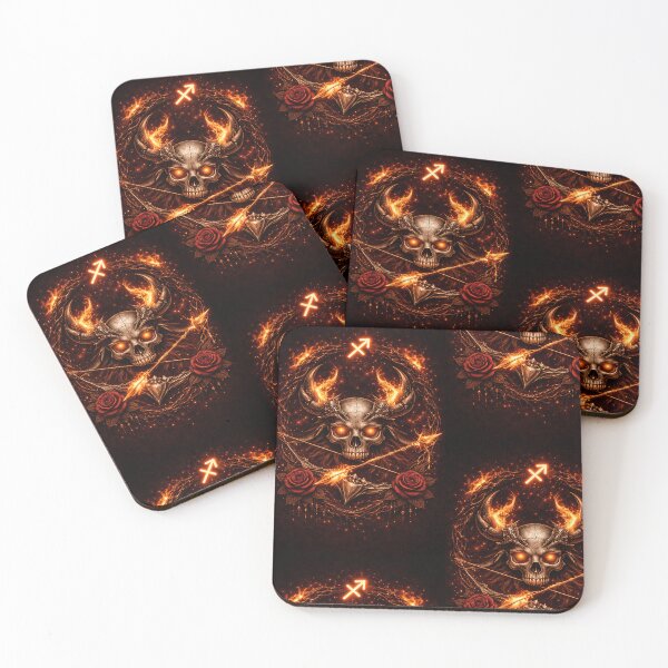 Item preview, Sagittarius Gothic Skull Zodiac – Fiery Archer Astrology Design | Sagittarius Horoscope Aesthetic designed and sold by Bonitivity Zodiacs.